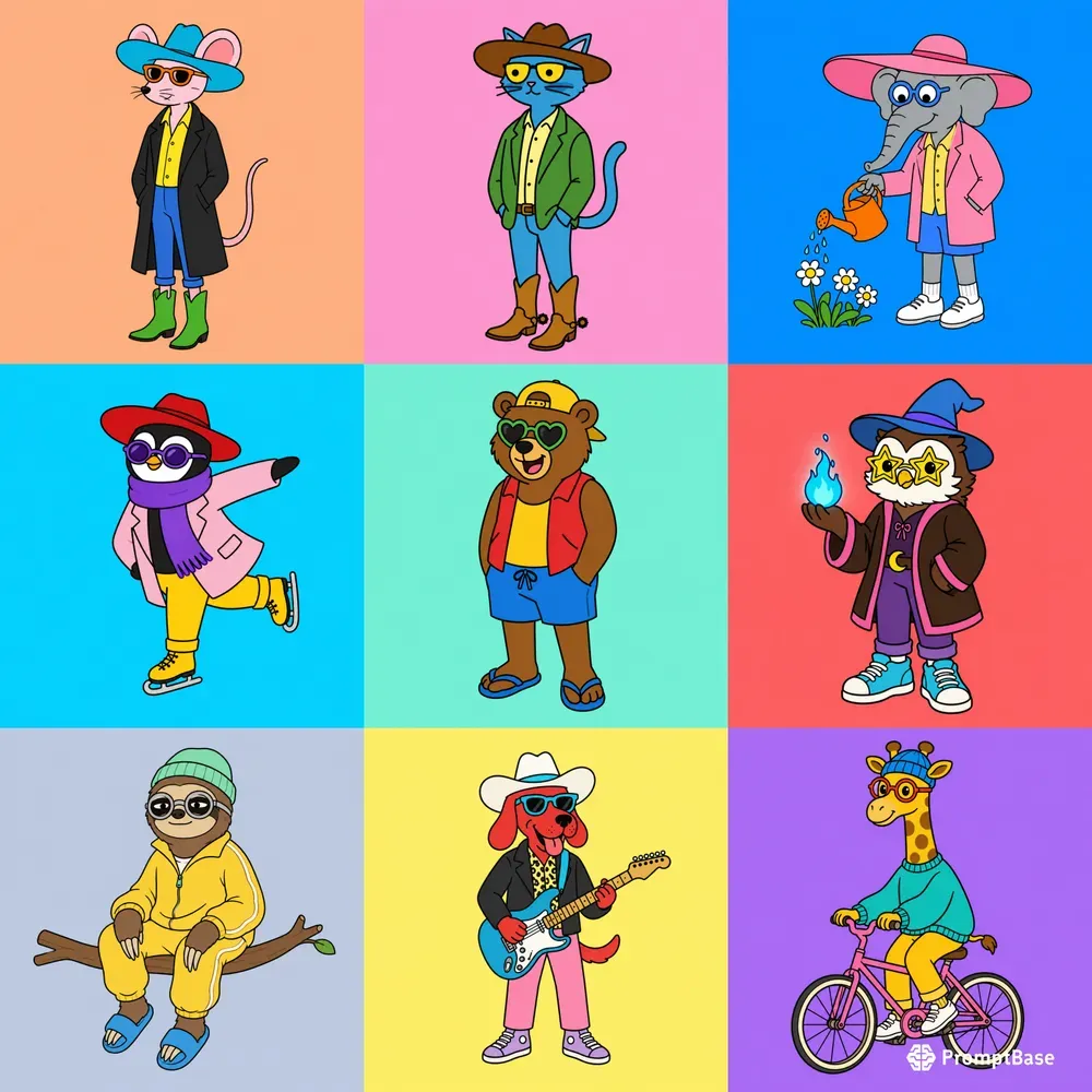 Cartoon Animal Character Packs