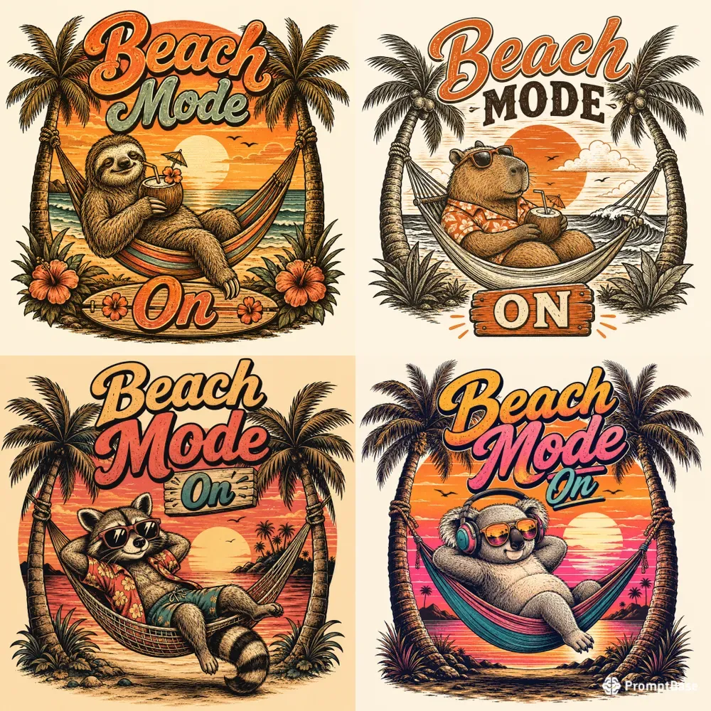 Retro Beach Escapes