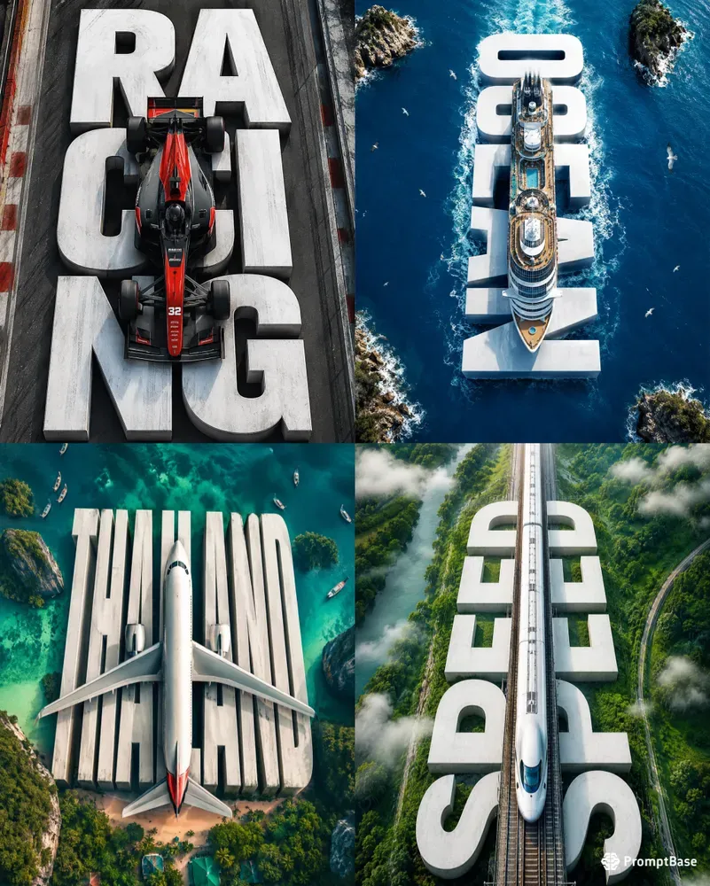 Epic Aerial Type Posters Packs