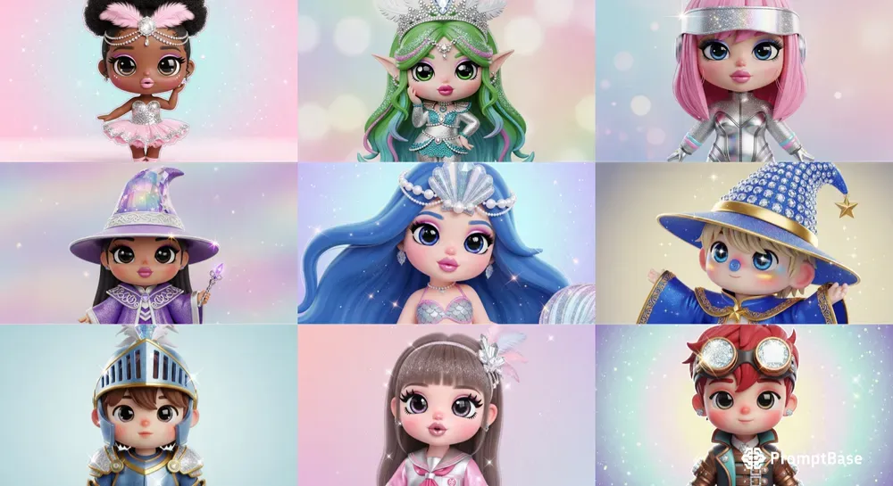 Chibi 3D Cute Characters