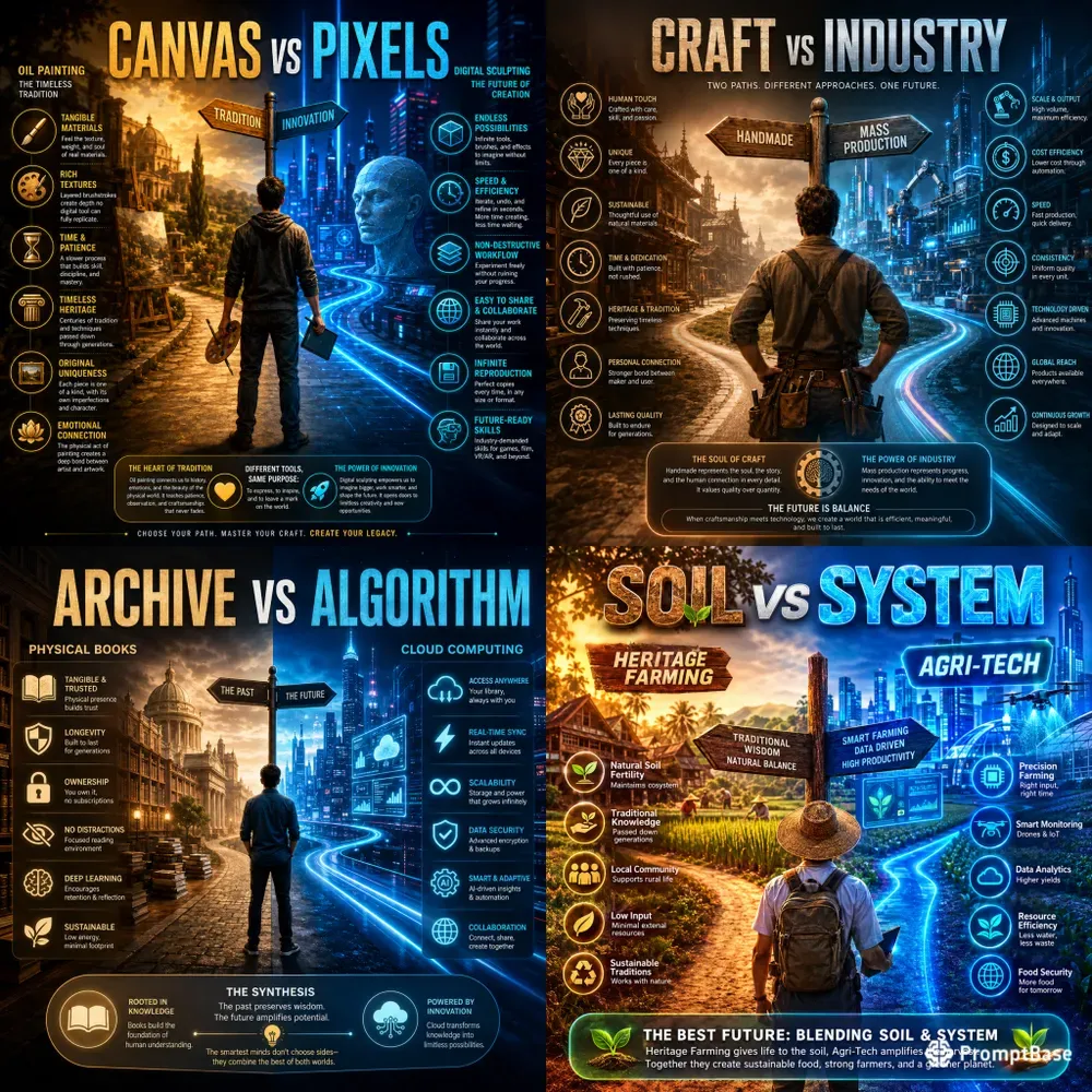 Comparison Infographic Poster Creators