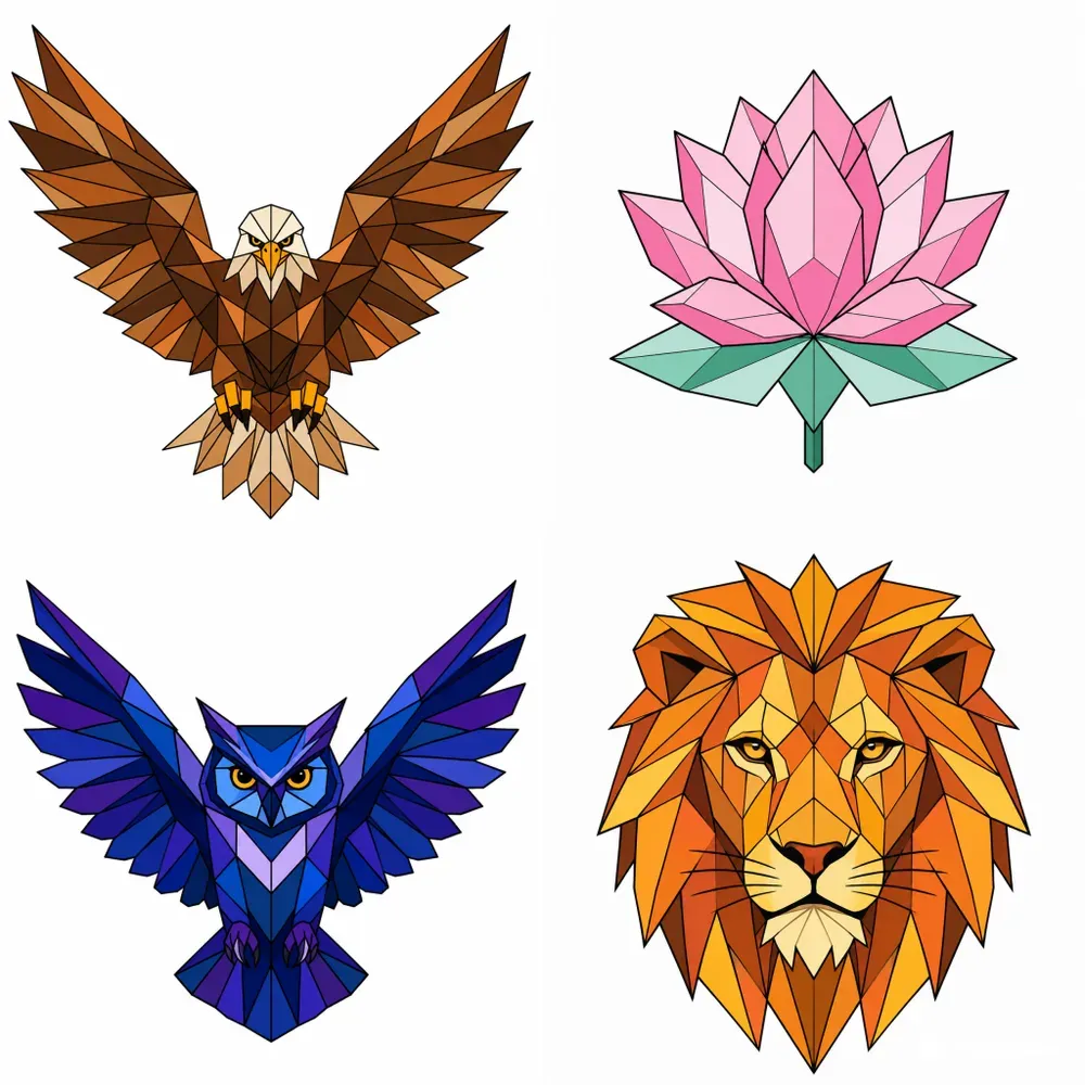 Minimalist Polygonal Vectors