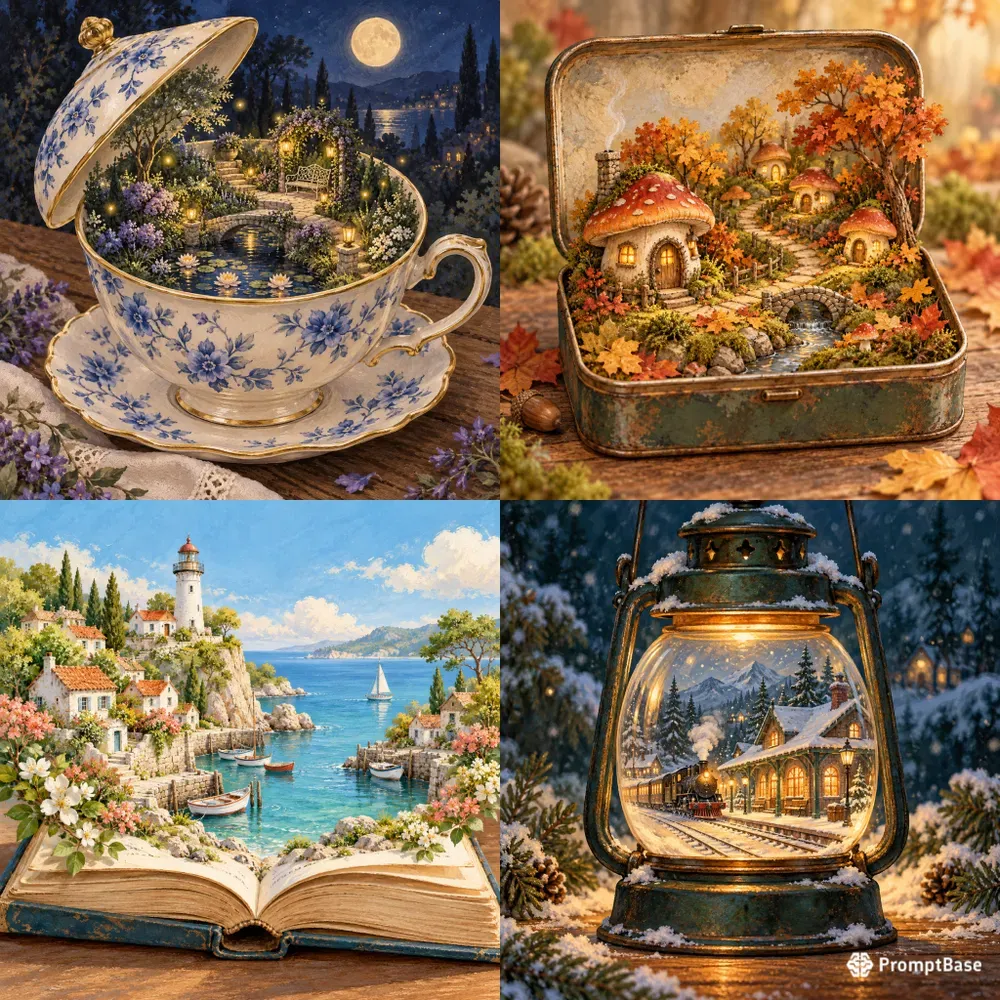 Pocket Worlds Tiny Storybook Scenes