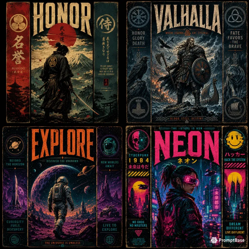Retro Character Poster Art Packs