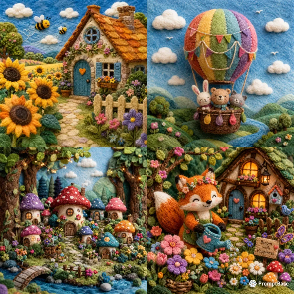 Whimsical Felt Art