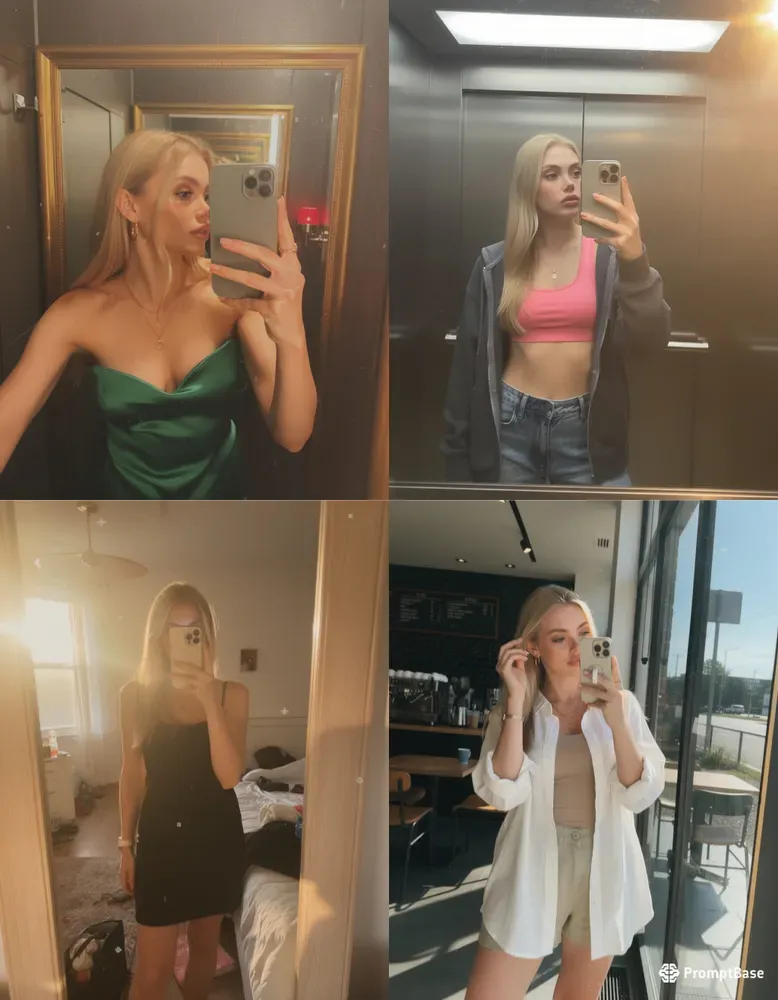 Flux Influencer Mirror Selfies