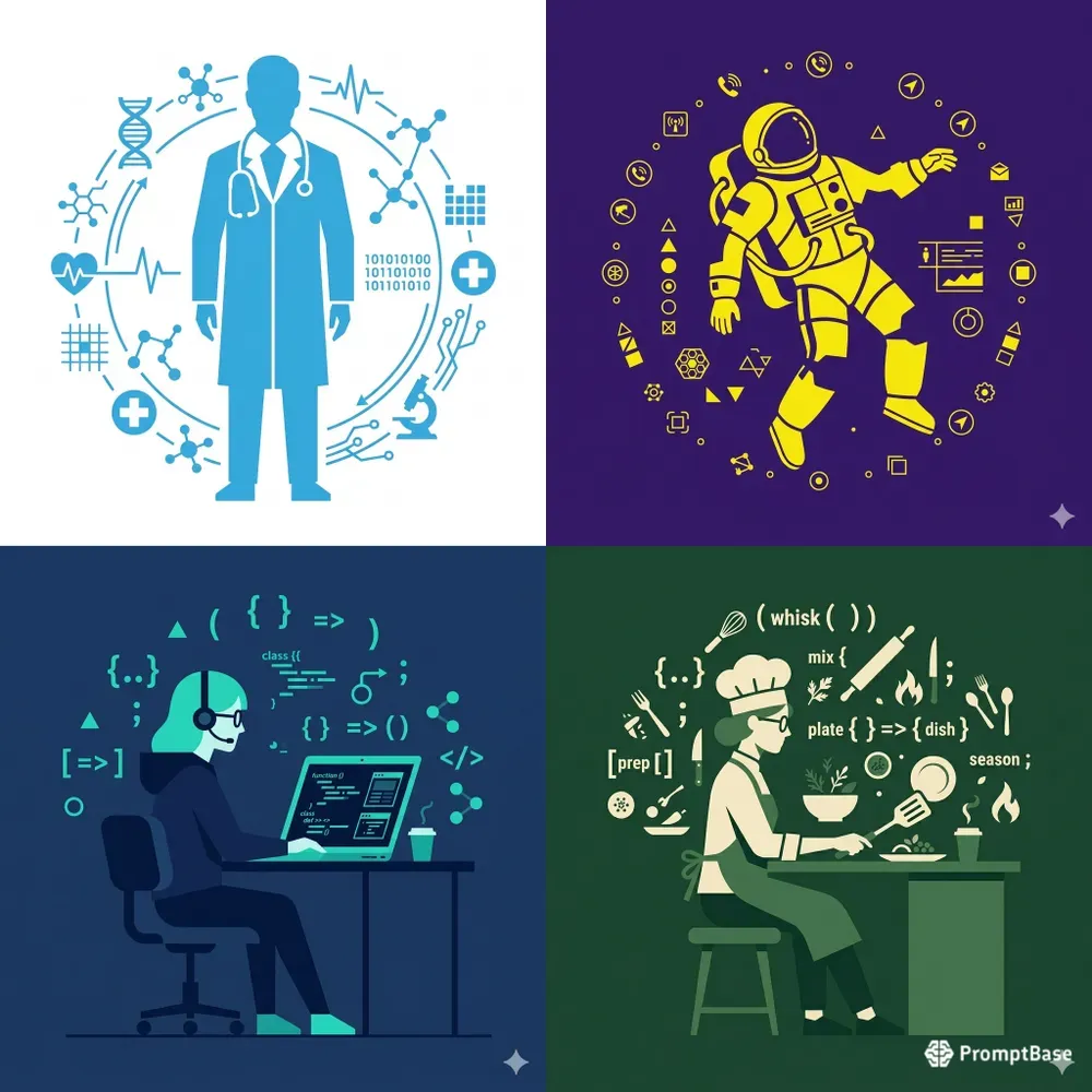 Vector Character Avatar App Icon UIs