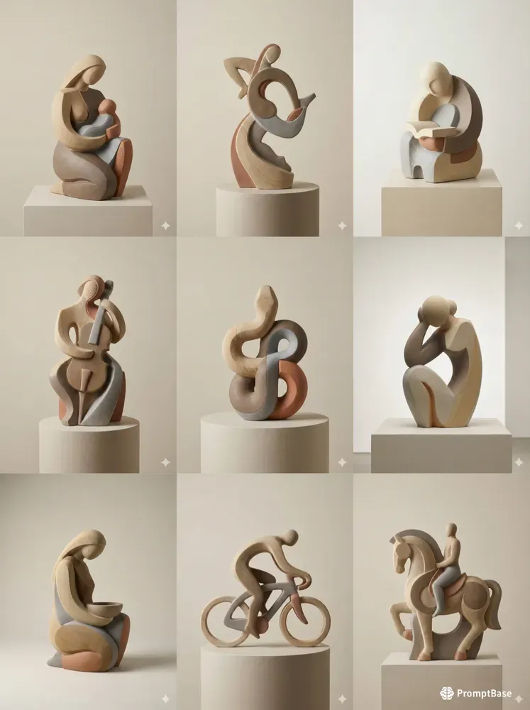 Modern Abstract Sculptures