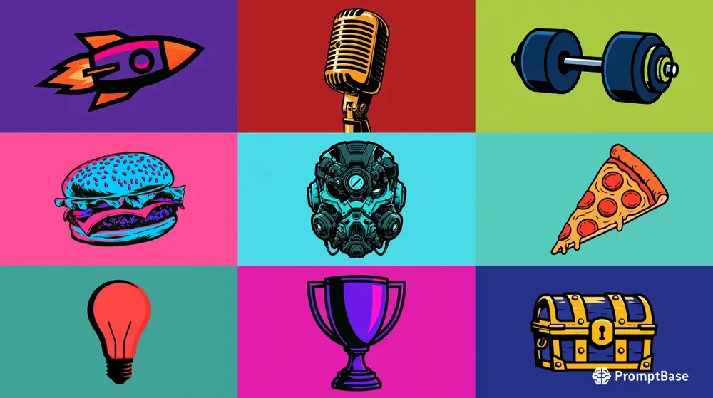 Bold Flat YouTube Thumbnail Graphics