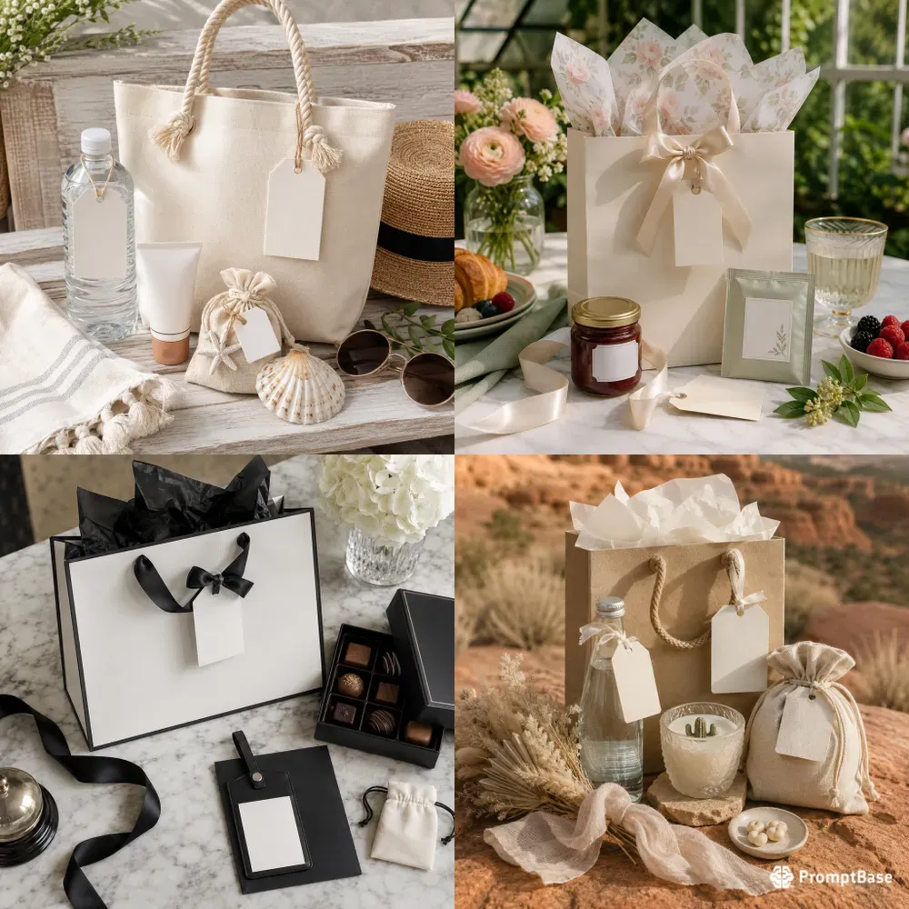 Wedding Welcome Gift Bag Flatlay Builders