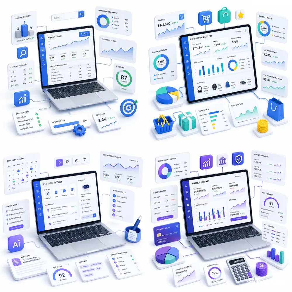 Isometric Business Illustrations