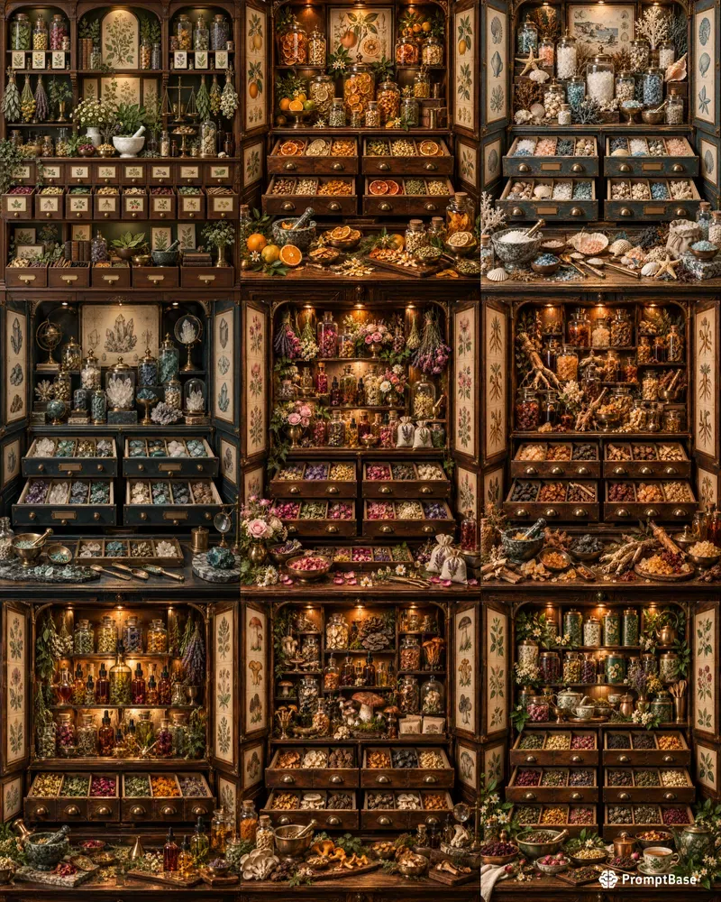 Vintage Apothecary Cabinets