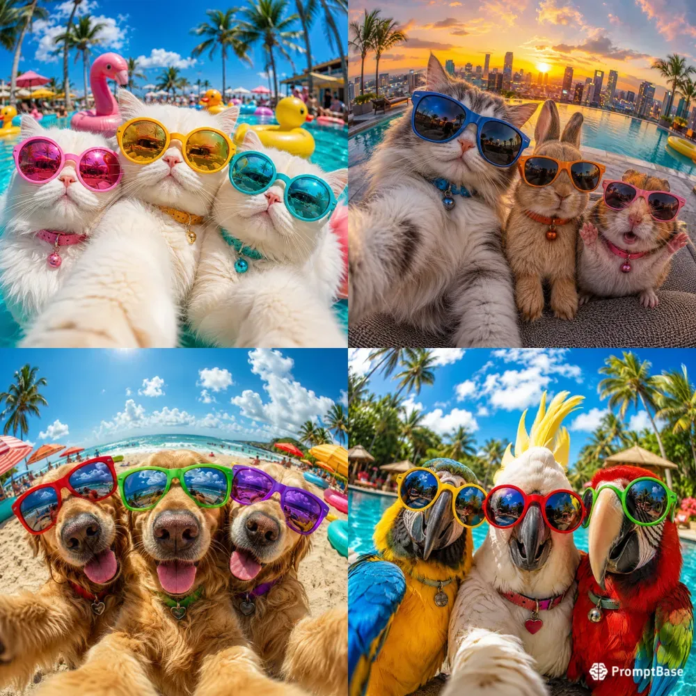 Squad Selfie Pets