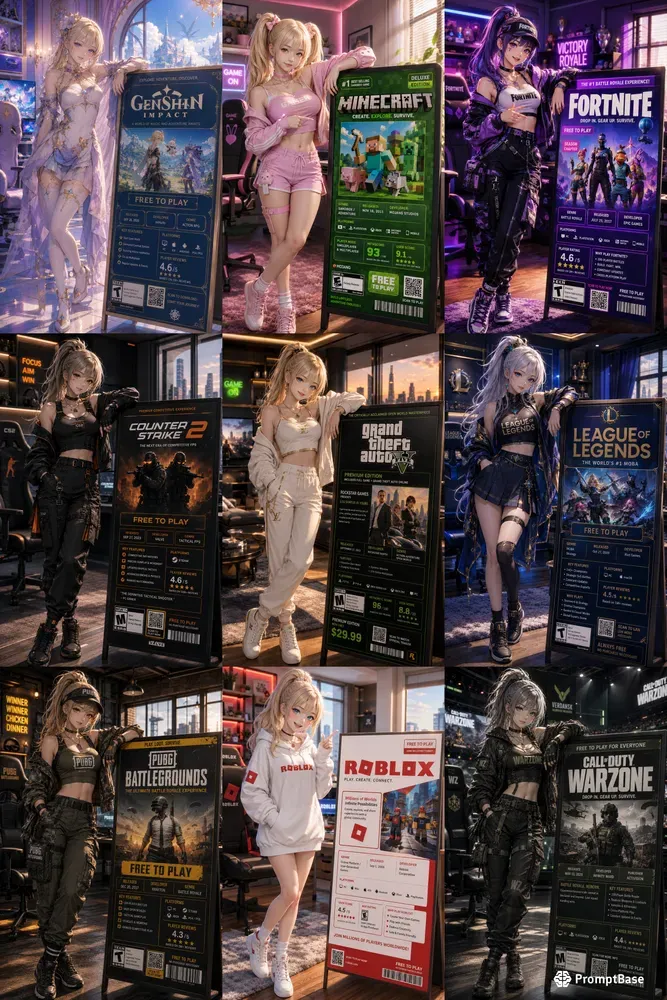 Game Store Model Poster Creators
