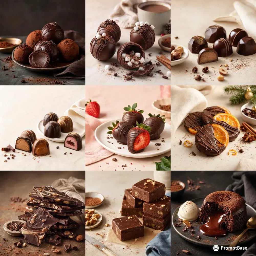 Artisan Chocolate Product Photos