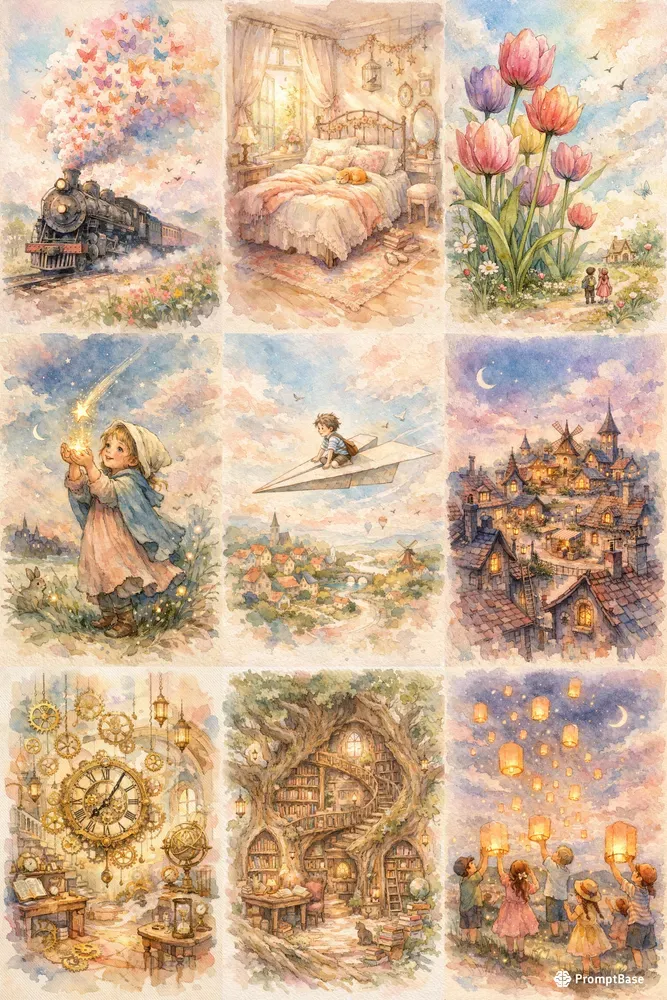 Whimsical Ink Ethereal Dreams