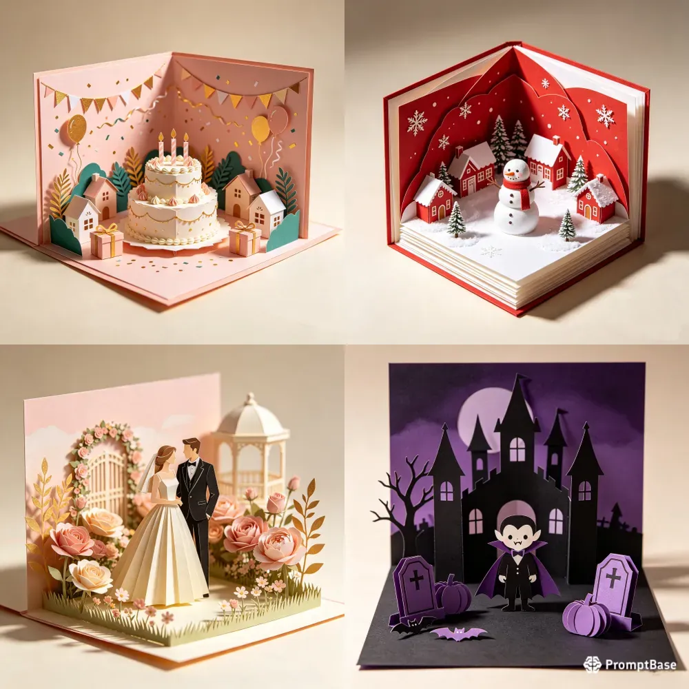 Ultimate 3D Popup Diorama Generator