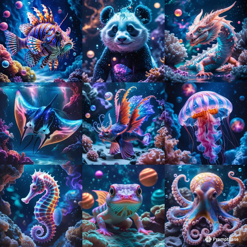 Ethereal Ocean Life Art
