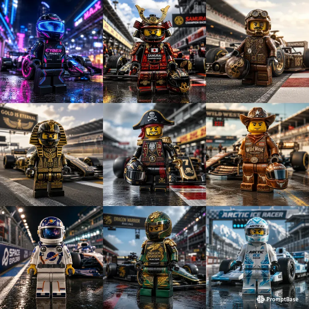Lego Formula Racer Minifigures