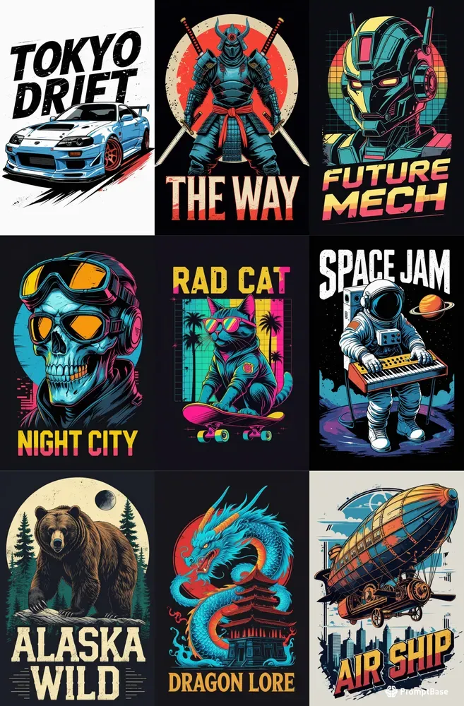 Vintage Vector Streetwear Tshirt Makers