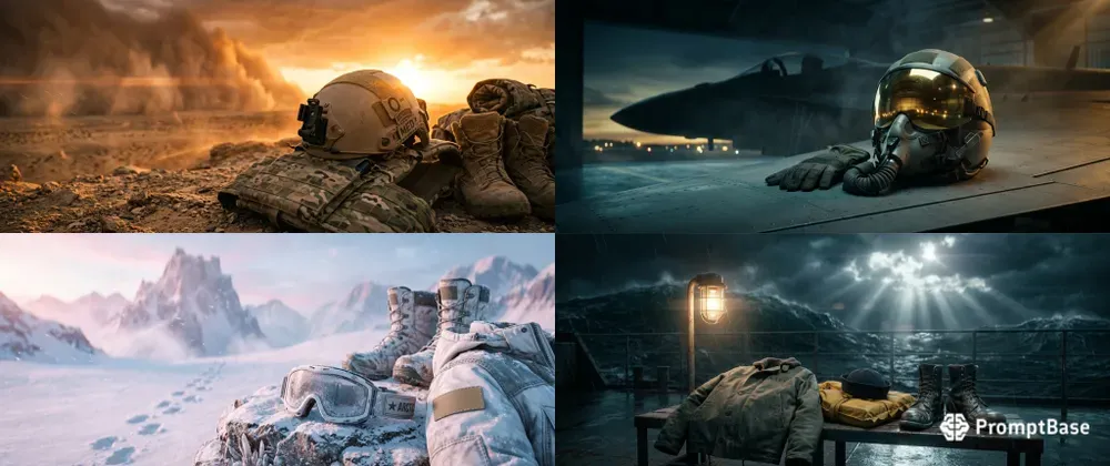 Cinematic Military Kit Scenes No Human