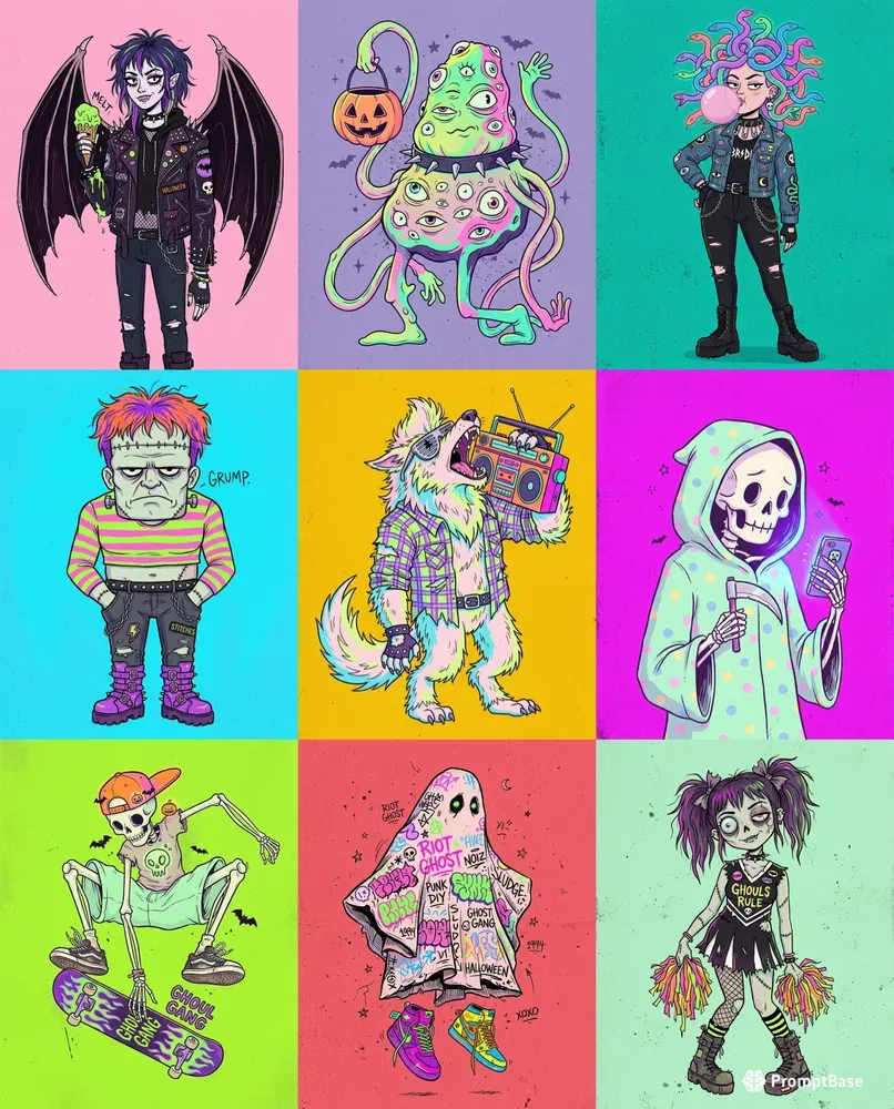 Indie Comic Halloween Portraits