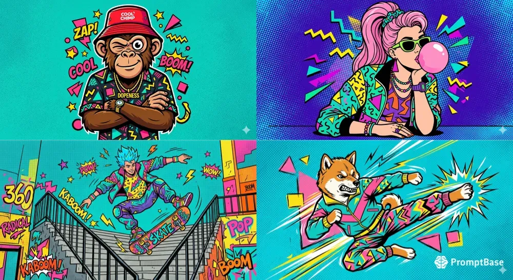 90s Retro Popart Character Generator