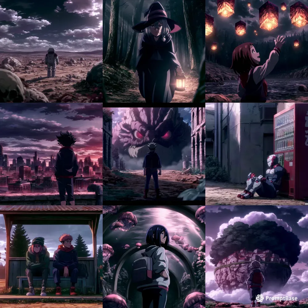 Cinematic Anime Illustrations