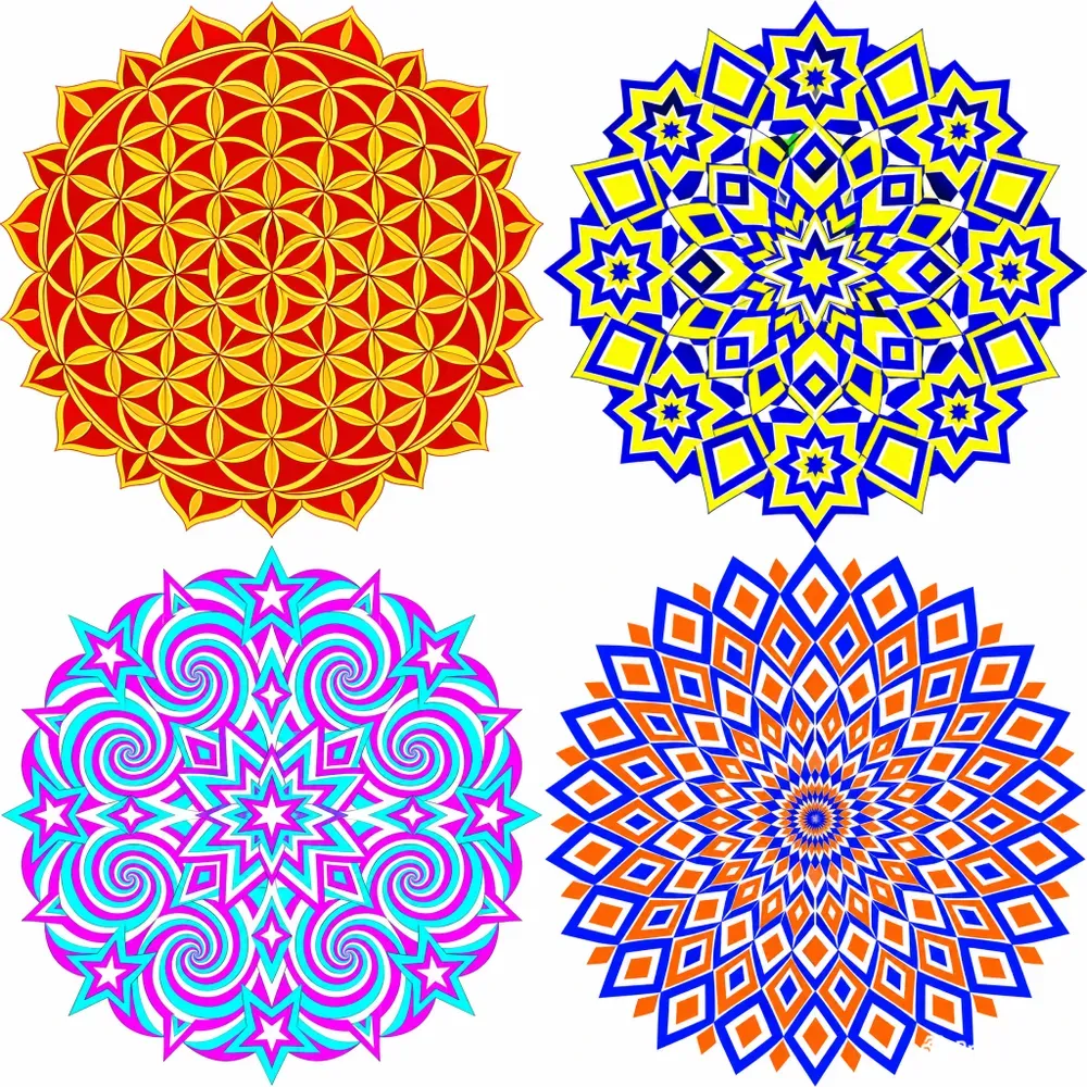 Optical Illusion Mandalas