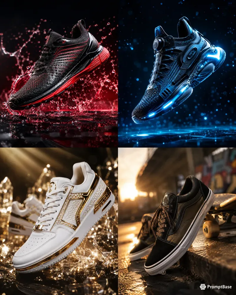 Premium Sneaker Advertisement Generator