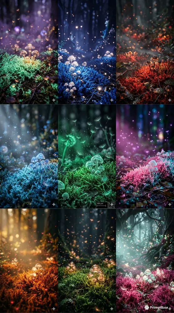 Bioluminescent Enchanted Biomes