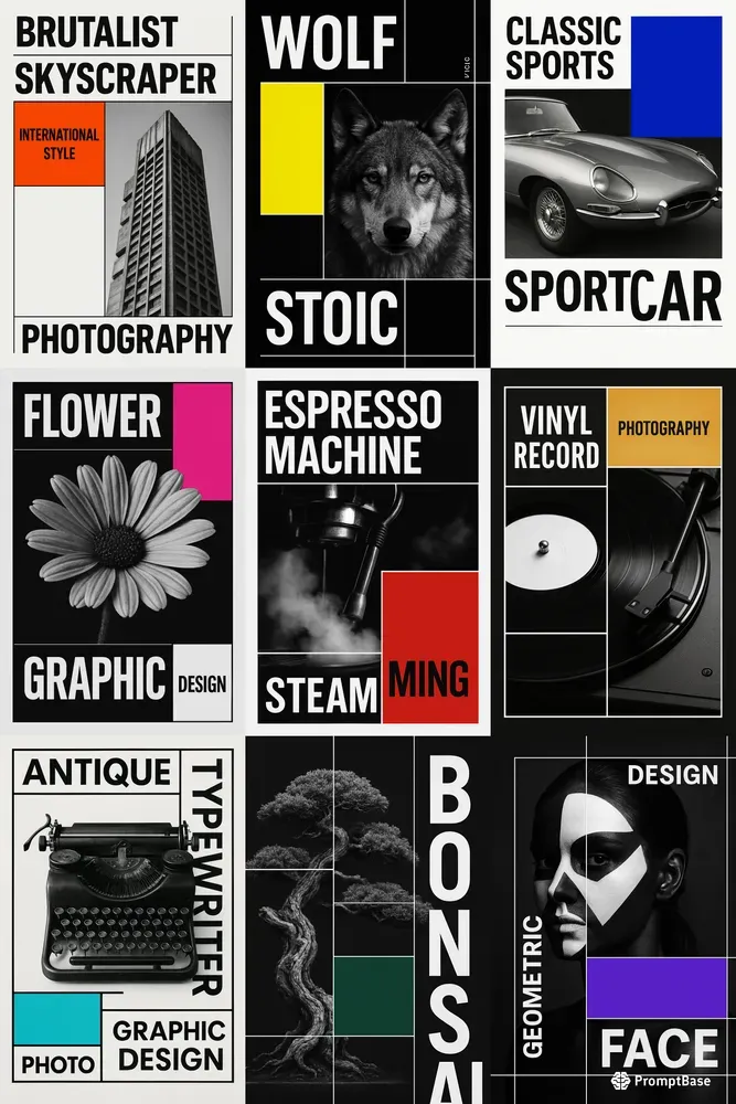 High Contrast Posters