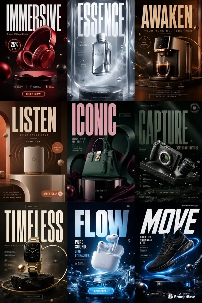 Luxury 3D Product Campaigns