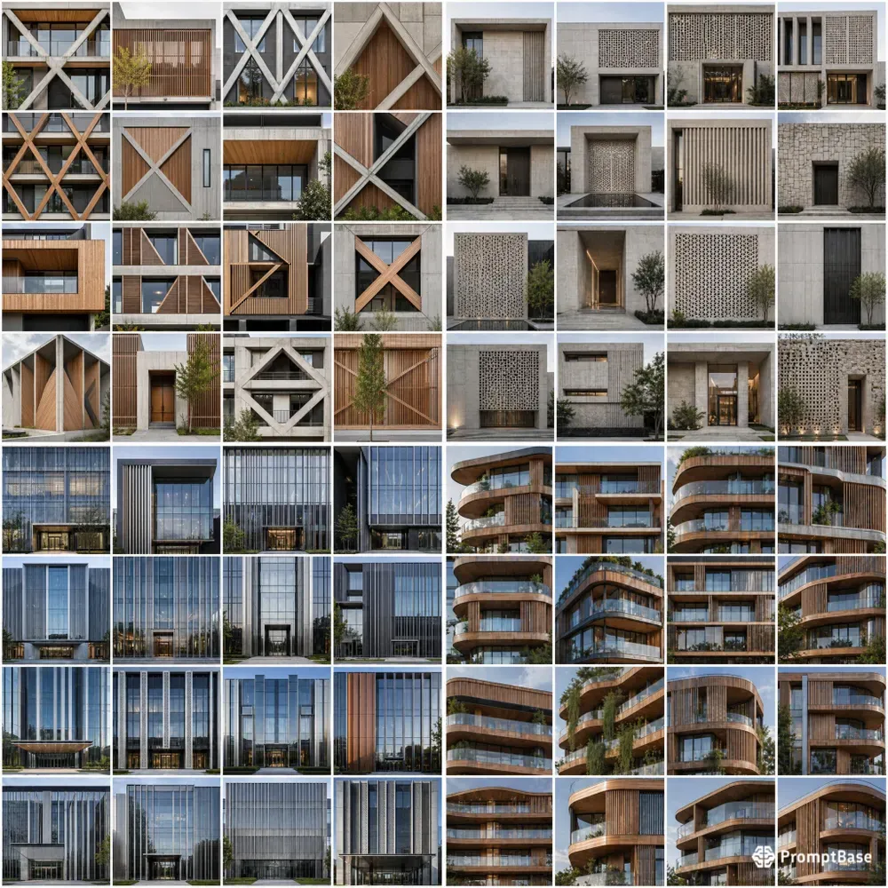 Modern Architectural Texture Grids