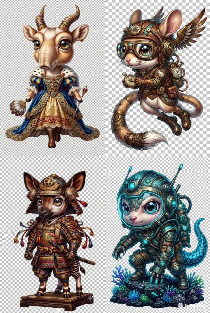 Chibi Warrior Characters