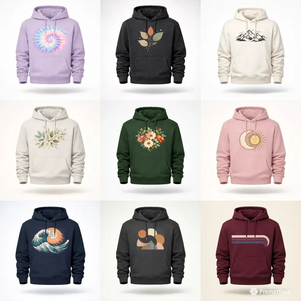 Floating Hoodie Mockups Any Style