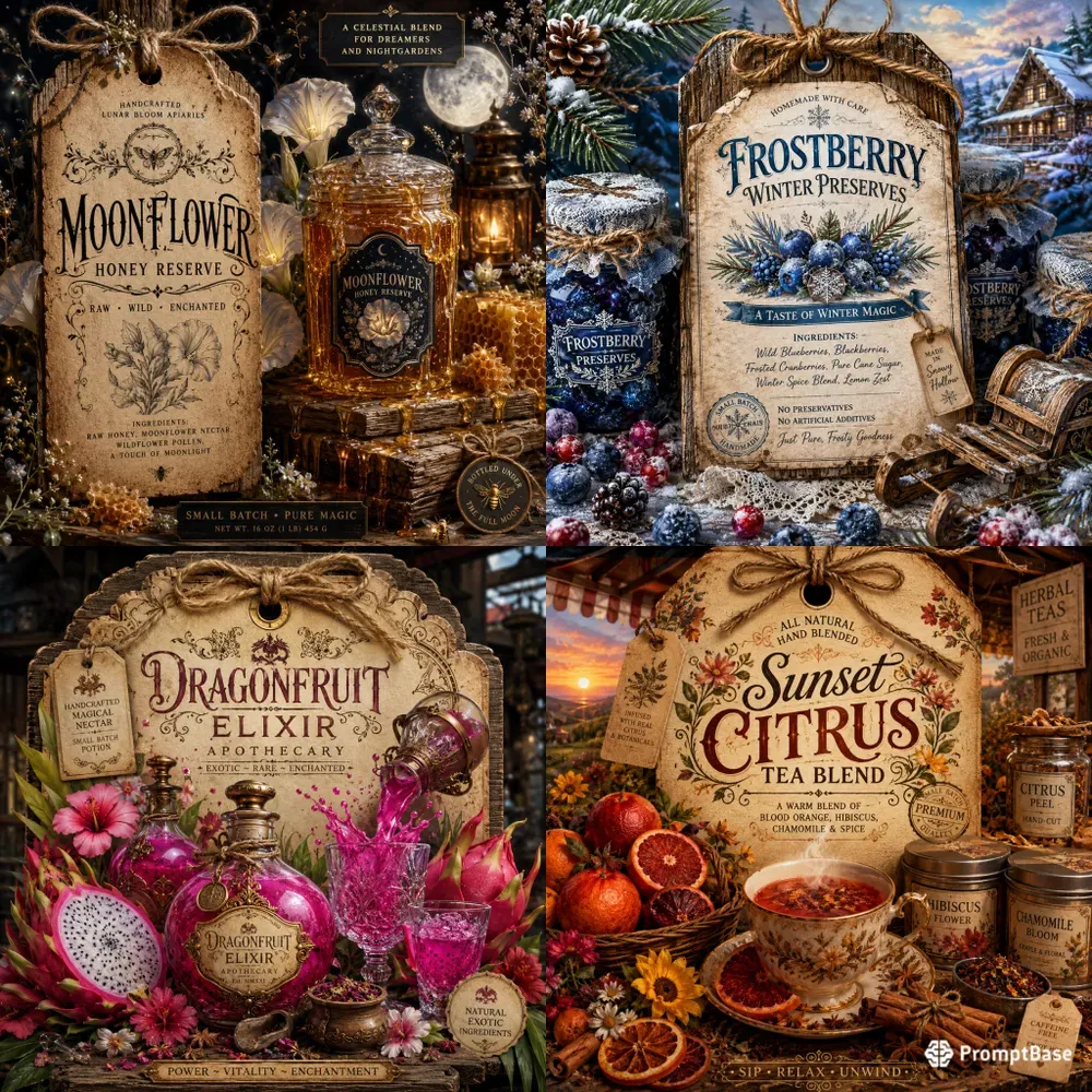 Rustic Harvest Pantry Tag Collections