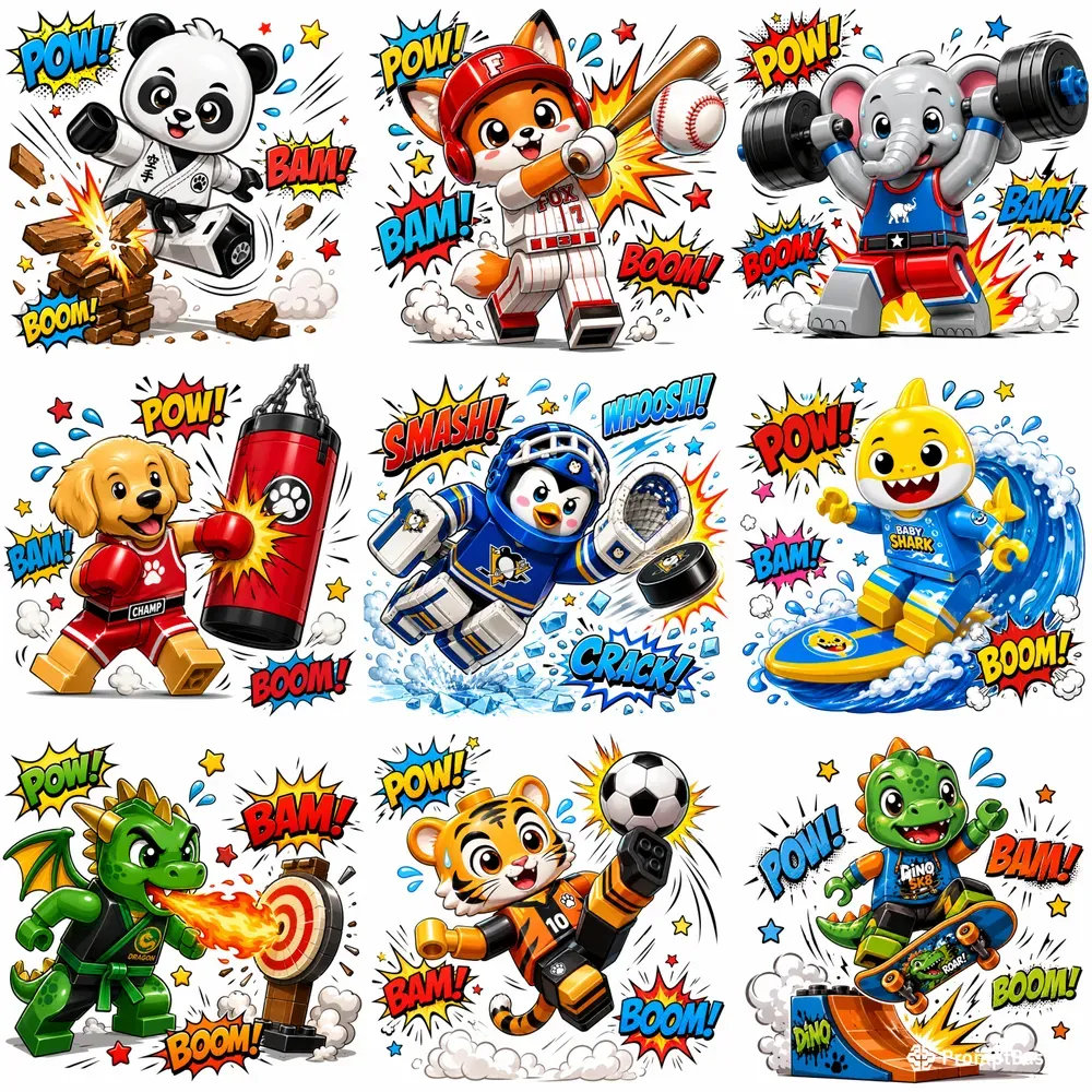 Lego Cute Action Mascots
