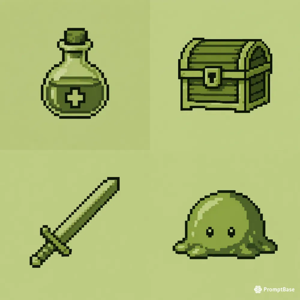 1989 Monochrome Handheld Pixel Art