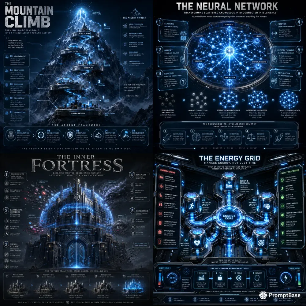 Cinematic Blueprint Infographics