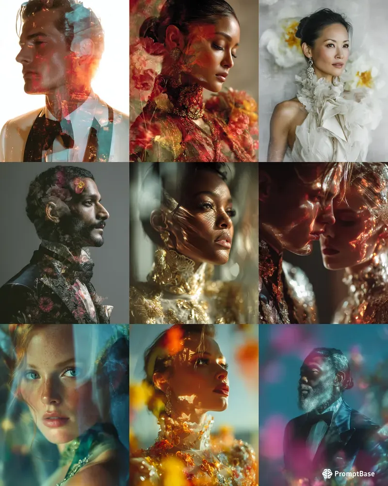 Luxury Editorial Double Exposure Weddings