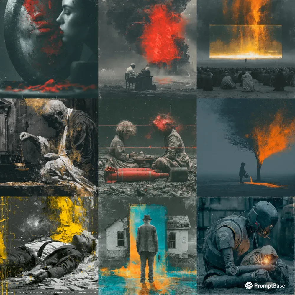 Dark Conceptual Dystopian Collages