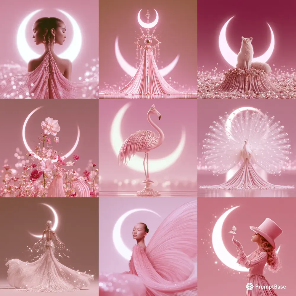 Celestial Pink Fantasy Art