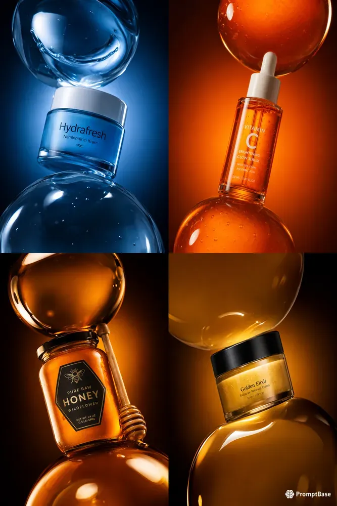 Luxury Floating Glass Product Mockups