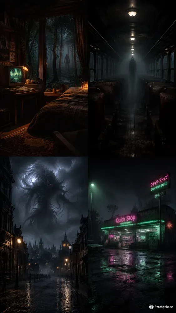 Dark Cinematic Horror Worlds Gothic Ais