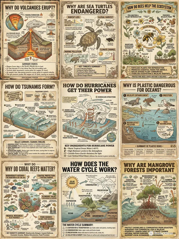 Infographics Science Posters