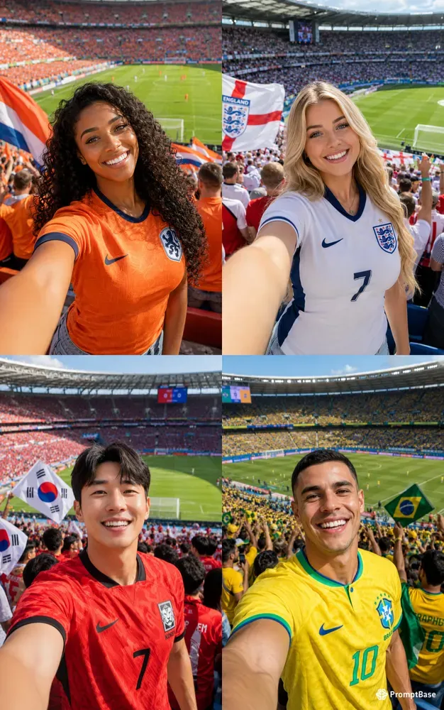 Football Influencer Stadium Selfies