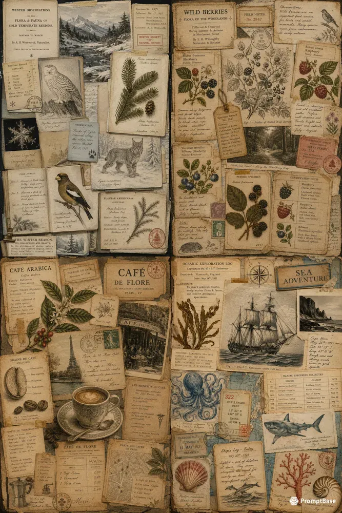 Natural History Collages