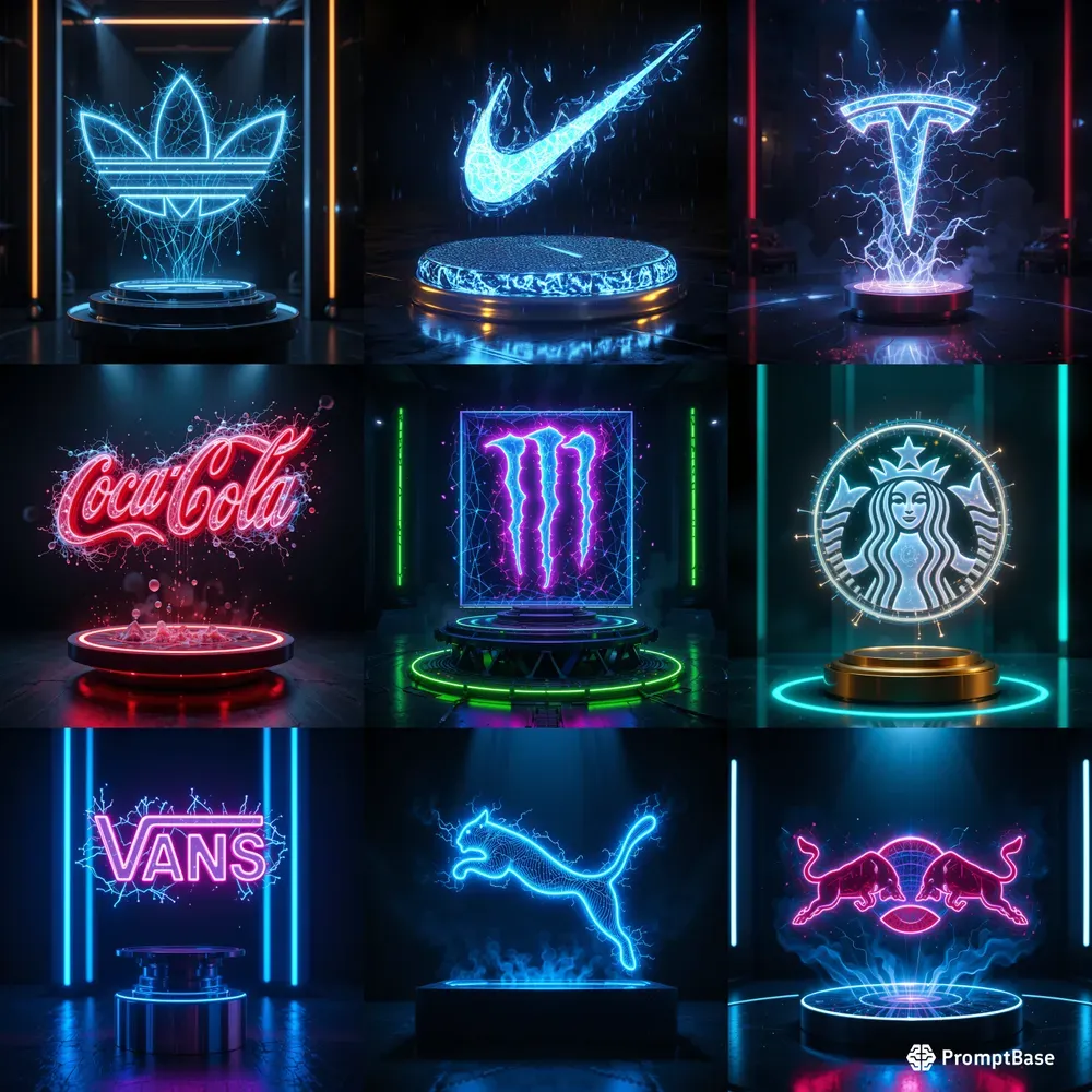 3D Levitating Logo Holograms