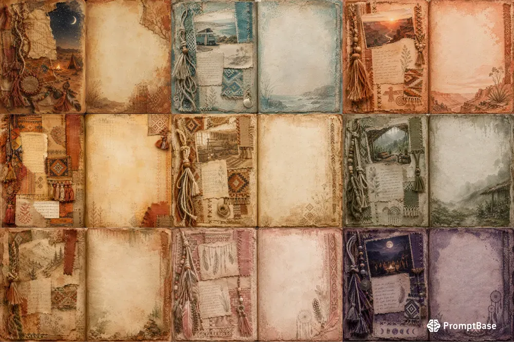 Bohemian Wander Journal Spreads